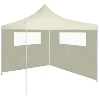 vidaXL Seitenwand für Pavillon 6 x 2 m Creme