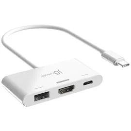j5create JCA399-N, USB 3.2 Gen 2 (3.1 Gen 2) Type-C, 5000 Mbit/s Weiß