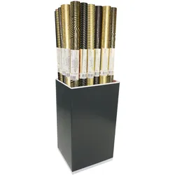 Clairefontaine 30x Geschenkpapierrollen Premium 80g 2x0,70m, im Kartondisplay mit 30 Stück, Kollektion Max & Moi - Sortierung 212857C