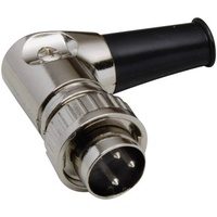 BKL Electronic 0202024 DIN-Rundsteckverbinder Stecker, gewinkelt Polzahl 5 Silber