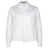 Zero Damen Bluse mit Tunnelzug Pattentasche Brilliant White,40 -