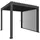 Biohort Lamellenseitenwand für Pergola 4 m 235 x 10 x 364 cm Grau