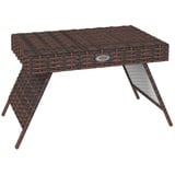 Outsunny Beistelltisch Gartentisch Klapptisch wetterfester Campingtisch