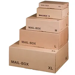 smartboxpro Versandkarton MAIL-BOX 00069028 244x145x38mm XS braun