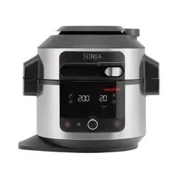 Ninja Multikocher  6 Liter  11 Garfunktionen  Schnellkoch-Modus  Heißluft-Frittier-Modus  Einfache Bedienung & Reinigung  edelstahl  OL550EU