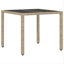 vidaXL Garten Essgruppe 3-tlg. Beige