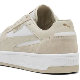 Puma Court Classic Street SD Sneaker, White-Desert dust/PUMA Gold, 42