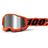 100% 100%, Accuri 2 Goggle Neon/Orange - Spiegel-Silber-Blitzlinse