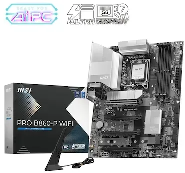 MSI B860I Edge Ti WIFI mITX Mainboard 1851 M.2/WIFI7/BT/HDMI/DP/TB4/USB-C