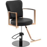 Physa Friseurstuhl mit Fußstütze höhenverstellbar Barber-Stuhl 200 kg Newent Black