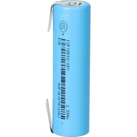 Eve ICR18650-26V 2550mAh 3,6V Li-Ion Entladestrom 7.65A U-Lötfahne