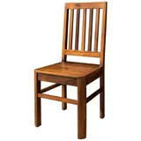 Massivmoebel24 Stuhl Sheesham 45x45x100 gewachst braun