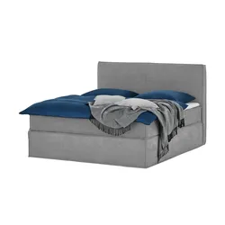 Boxi Boxspringbett 160 x 200 cm  Boxi ¦ grau ¦ Maße (cm): B: 160 H: 125