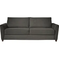 Schlafsofa BALI "Dallas" Sofas Gr. B/H/T: 195cm x 93cm x 103cm, Material, Ausführung, grau (grau/beige) Dauerschlaffunktion, mit Lattenrost und Matratze