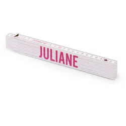 Personalisierter Zollstock ,Metrie 2m Block 52 | mit weiblichen Namen Wählen Sie hier einen weiblichen Namen aus:: Juliane