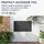 kwmobile 32" TV Outdoor TV Abdeckung Schwarz
