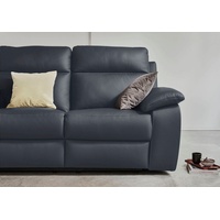 Nicoletti Home 3-Sitzer, Breite 203 cm, wahlweise mit oder ohne elektrische Relaxfunktion blau