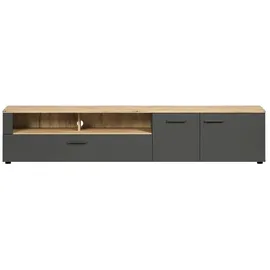 trendteam TV-Lowboard Esteban Dekor Grau Anthrazit