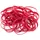 D.RECT - Gummiband | 1kg Beutel | Gummiring | Größe: 1,5 x 3 mm 1/2 Umfang 80 mm | Perfekt für Haushalt und Büro | Wiederverwendbar | Sehr Langlebig | Rot