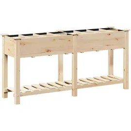 vidaXL mit Regal Beige 161,5 x 45 x 76,5 cm