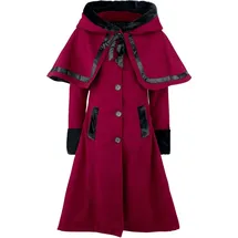 Vixxsin Wintermantel rot 4XL 80% Polyester, 20% Viskose Rockwear - 4XL