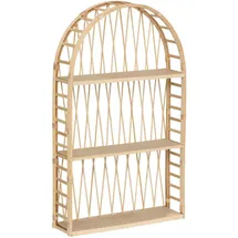 Atmosphera Wandregal Wandablage Hängeregal Dekoregal Bücherregal Bambus beige 45x11x74cm