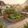 needs&wants Hochbeet Stufenbeet 123,5 x 123,5 x 53 cm Braun