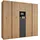 Sconto Drehtürenschrank Toneo 265 x 215 x 60 cm Weiß