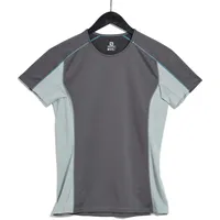 Salomon cross run kurzarm t shirt grau Damen -