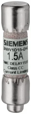 Siemens 3NW3010-0HG SENTRON, Zylindersicherungseinsatz, Class CC, 1 A, träge, strombegrenzend 3NW30100HG - 10 Stück