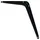 Vormann Konsole Stahl B 37 x H 200 x T 150 mm schwarz
