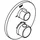 Grohe Grohtherm Thermostat-Wannenbatterie, mit integrierter 2-Wege-Umstellung,