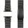 nalia Argon Titan-Armband für Apple Watch Metallarmband gebürstet - Stabil, Rostfrei & Matt, Titan Uhrenarmband, Schwarz