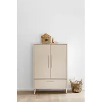 Paidi Kinderkleiderschrank Eefje 95 x 139 cm Spanplatte beige lackiert