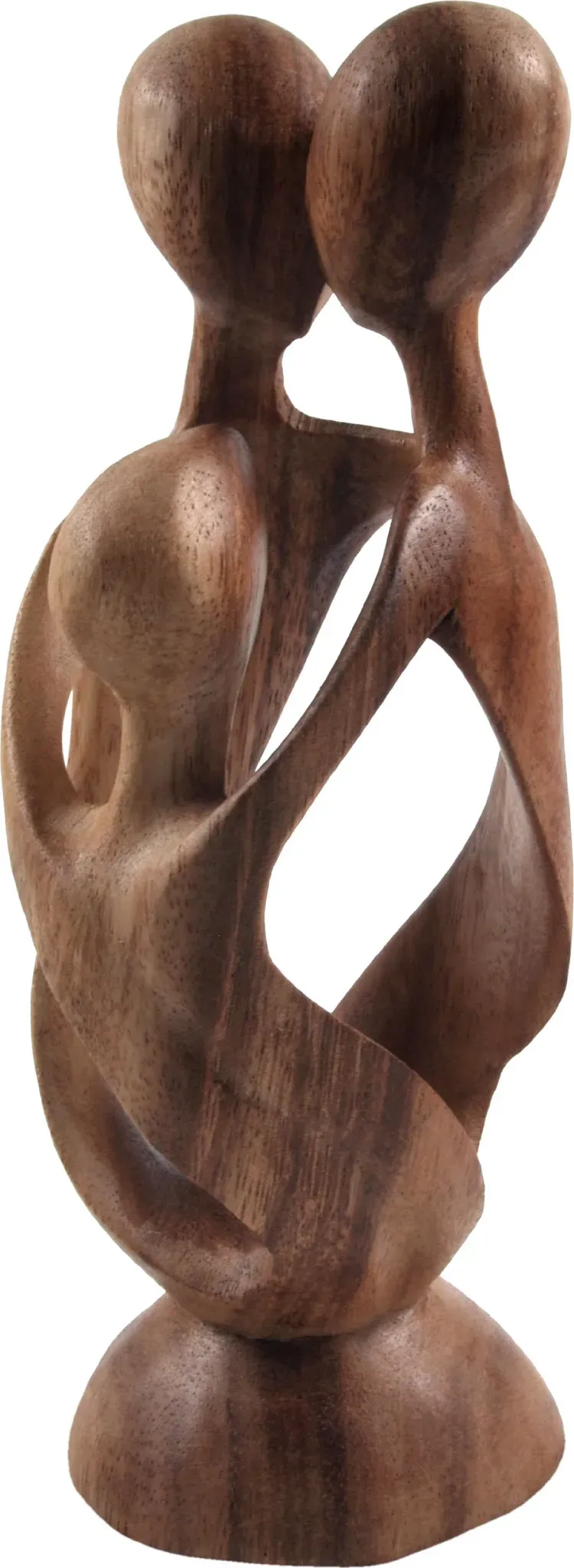 GURU SHOP Holzfigur, Statue, Deko Objekt Feng Shui - `Familie`, Braun, Farbe/Höhe: 20 cm/Hell, Dekoobjekte