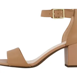 CLARKS Deva Mae Pumps, Camel Leather, 39 EU Schmal