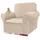 luxuskollektion Sofahusse Jacquard Stretch Beige 1 Sitzer