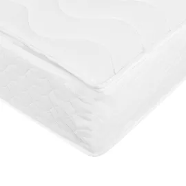Beliani Wasserbettbezug PURE 140 x 200 cm Weiß