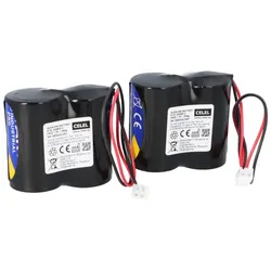 Ersatzbatterie kompatibel ABUS Security-Center für 2WAY-Funksirene 2x2er Set Panasonic Stecker