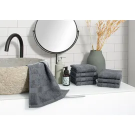 OTTO home Vanessa Handtuchset 30 x 50 cm grau 8 St.