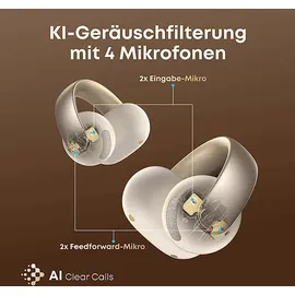 Soundcore AeroClip Champagner-Weiß