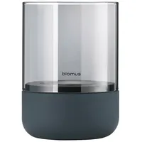 BLOMUS Windlicht Calma Stein, Marmor, Granit Grau Dunkelgrau S (Small)