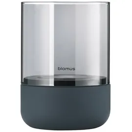BLOMUS Windlicht Calma Stein, Marmor, Granit Grau Dunkelgrau S (Small)