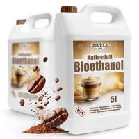 Bioethanol 96,6% 10L | Bio Alkohol Kaffeeduft 96,6% 2x5L | Bioethanol für Kamin, Tischkamin, Bioethanol Kamin | Bioethanol Kaffeeduft | Saubere Ve...