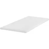 Beliani Latex-Matratzentopper 90 x 200 cm Weiß