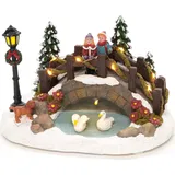 Konstsmide LED Szenerie Teich mit Brücke 10 LEDs Bunt