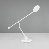 Trio Lighting LED-Schreibtischleuchte Manduro, weiß, Metall, CCT, Dimmer