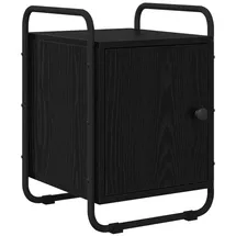 vidaXL Nachtschrank Schwarze Eiche 0 x 0 x 0 cm Schwarz