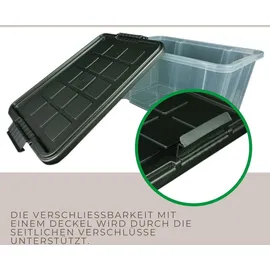 Novatool Aufbewahrungsbox 55 L 3-tlg. anthrazit