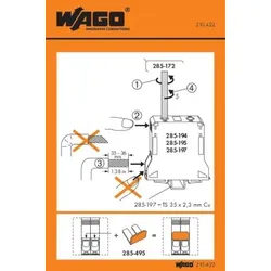 Wago 210-422 Handhabungsaufkleber 210422 - 100 Stück